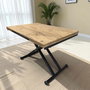 Hanah Home Mesa de Comedor Extensible Pino y Negro